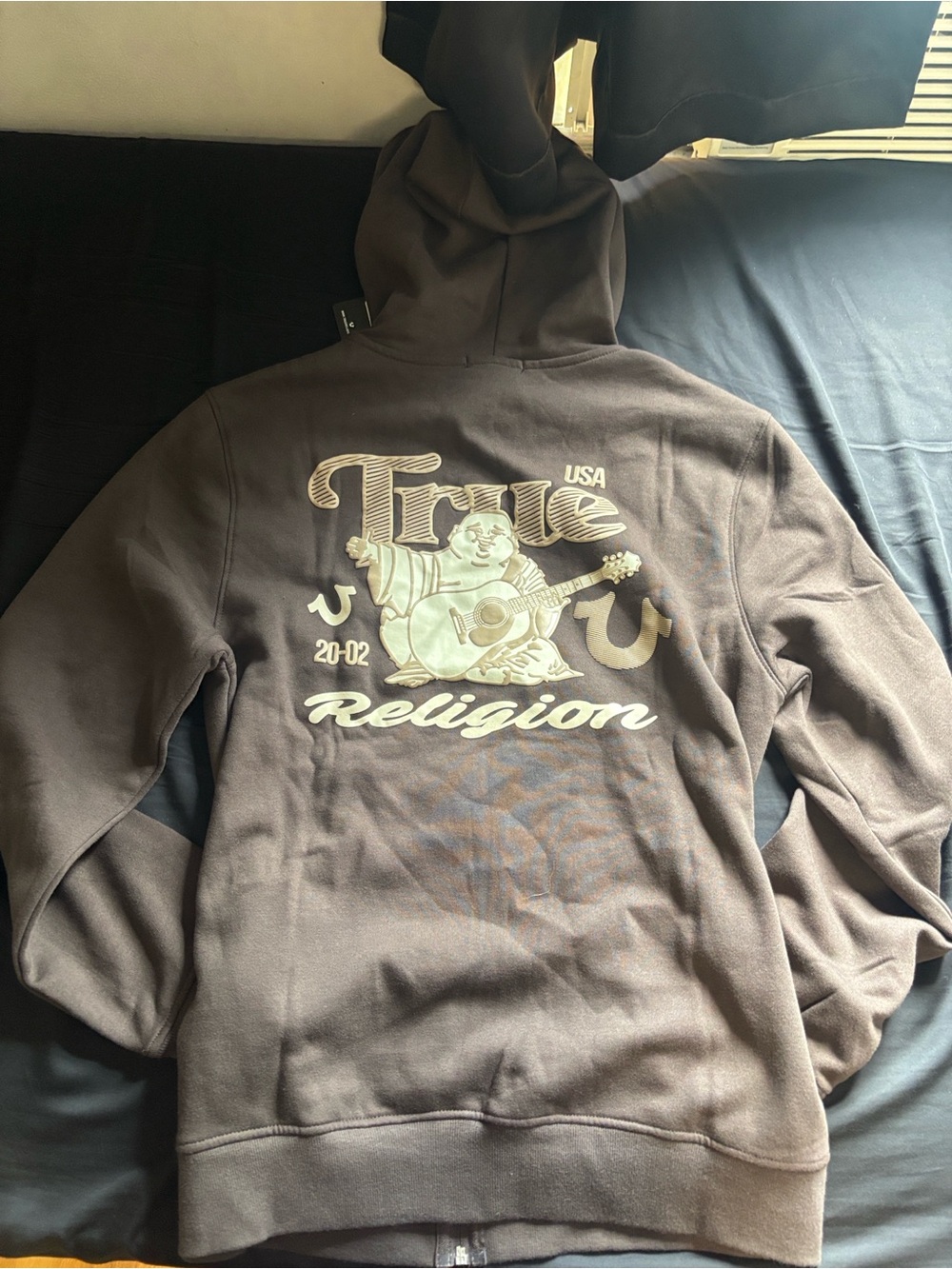 True Religion Men's Brown Graphic Hoodie